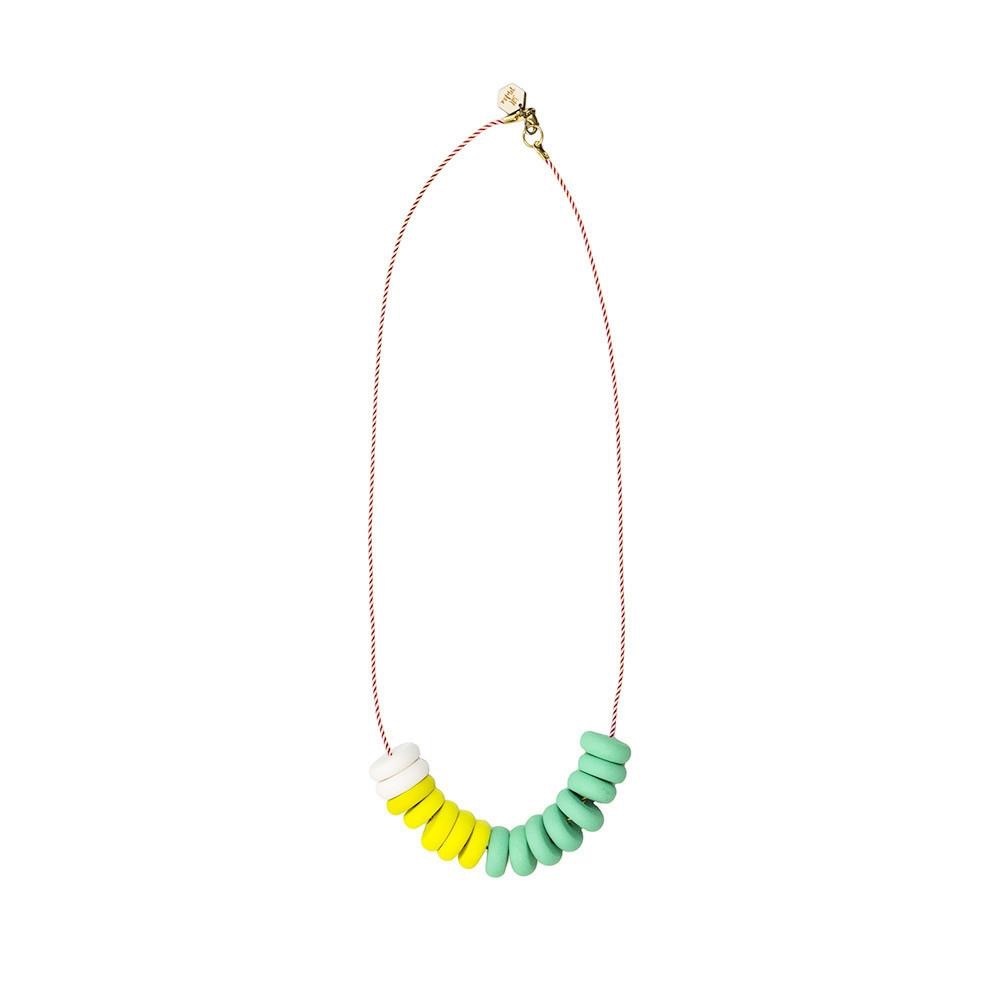Clay Color Block Necklace